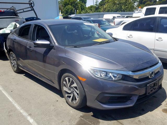 19XFC2F73HE228806 - 2017 HONDA CIVIC EX GRAY photo 1