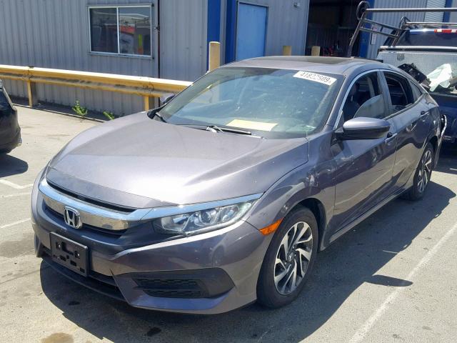 19XFC2F73HE228806 - 2017 HONDA CIVIC EX GRAY photo 2