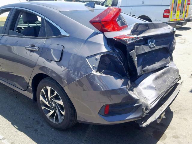 19XFC2F73HE228806 - 2017 HONDA CIVIC EX GRAY photo 9