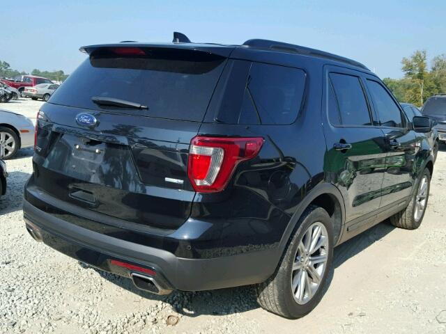 1FM5K8GTXGGB09142 - 2016 FORD EXPLORER BLACK photo 4