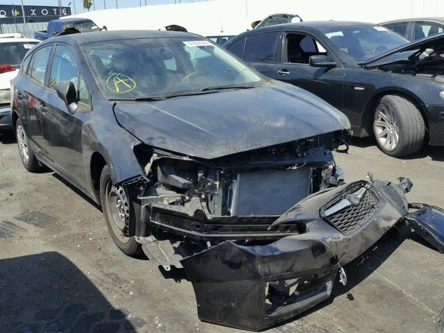 4S3GTAA67J3722564 - 2018 SUBARU IMPREZA BLACK photo 1