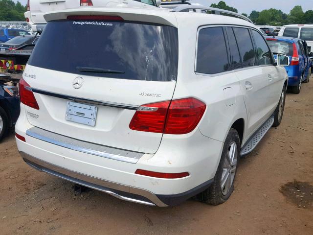 4JGDF7CE8DA133567 - 2013 MERCEDES-BENZ GL 450 4MA WHITE photo 4