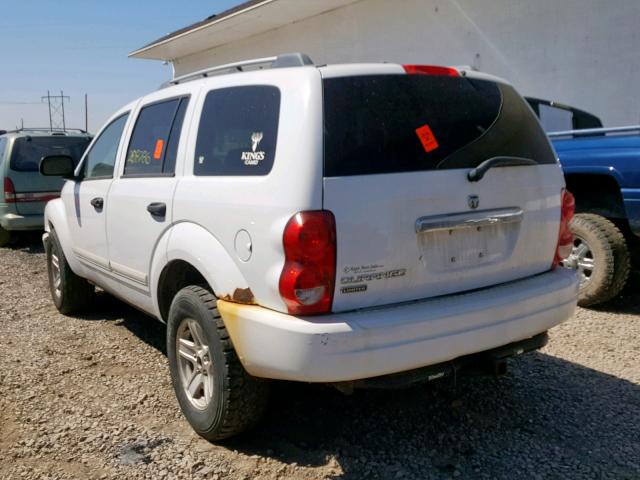 1D4HB58N36F137338 - 2006 DODGE DURANGO LI WHITE photo 3