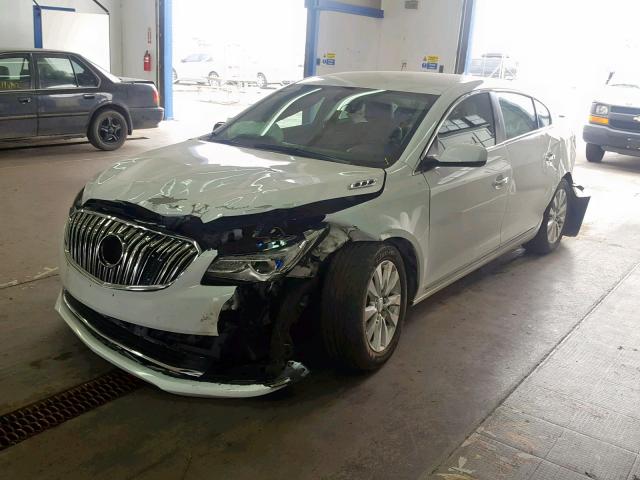 1G4GA5GR2EF129600 - 2014 BUICK LACROSSE WHITE photo 2