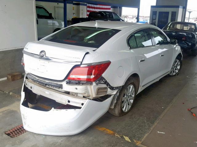 1G4GA5GR2EF129600 - 2014 BUICK LACROSSE WHITE photo 4