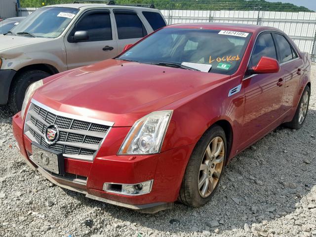 1G6DP57V080113067 - 2008 CADILLAC CTS HI FEA BURGUNDY photo 2