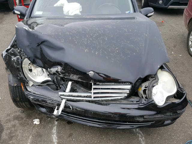 WDBRH81J45F634940 - 2005 MERCEDES-BENZ C 240 SPOR BLACK photo 7