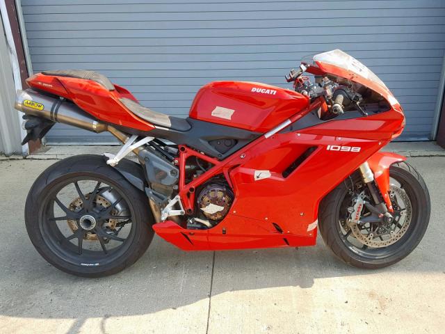 ZDM1XBEW38B013791 - 2008 DUCATI 1098 BASE RED photo 9