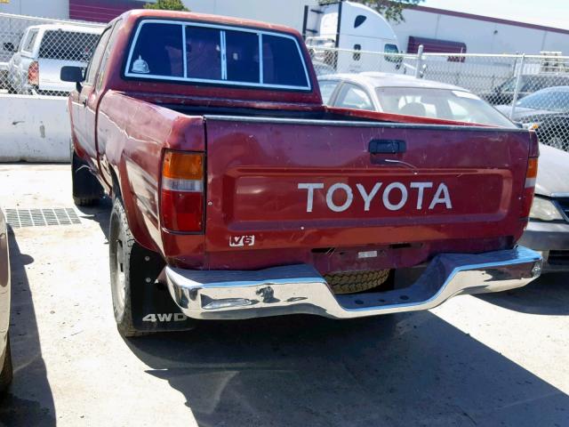 JT4VN13D0M5058291 - 1991 TOYOTA PICKUP 1/2 RED photo 3