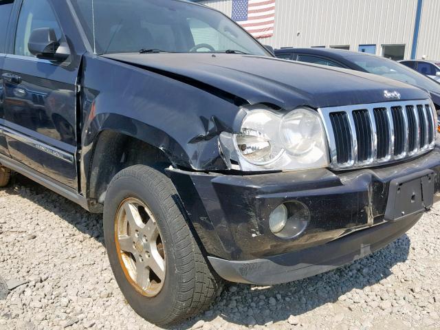 1J4HR58295C511394 - 2005 JEEP GRAND CHER BLACK photo 10