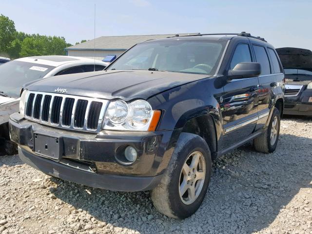 1J4HR58295C511394 - 2005 JEEP GRAND CHER BLACK photo 2