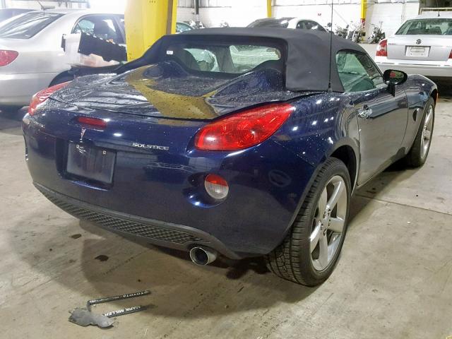 1G2MB33B66Y000156 - 2006 PONTIAC SOLSTICE BLUE photo 4