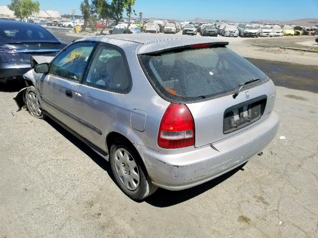 2HGEJ6345XH111655 - 1999 HONDA CIVIC DX SILVER photo 3