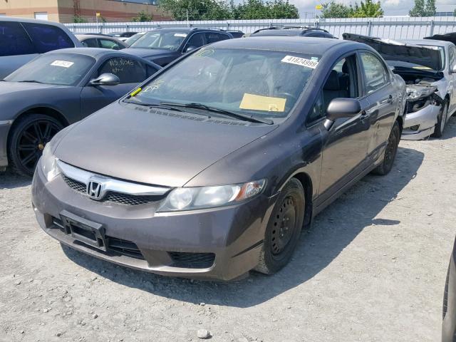 2HGFA1F05AH032123 - 2010 HONDA CIVIC EXL 灰色 照片 2