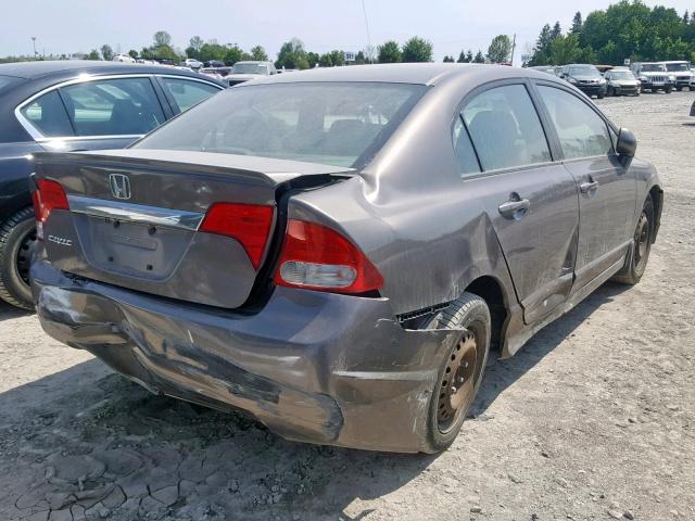 2HGFA1F05AH032123 - 2010 HONDA CIVIC EXL 灰色 照片 4