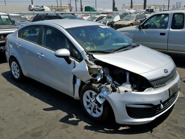 KNADM4A39G6667319 - 2016 KIA RIO LX SILVER photo 1