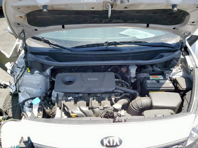 KNADM4A39G6667319 - 2016 KIA RIO LX SILVER photo 7