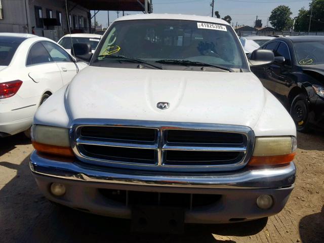 1B7HL48N32S661613 - 2002 DODGE DAKOTA QUA WHITE photo 9