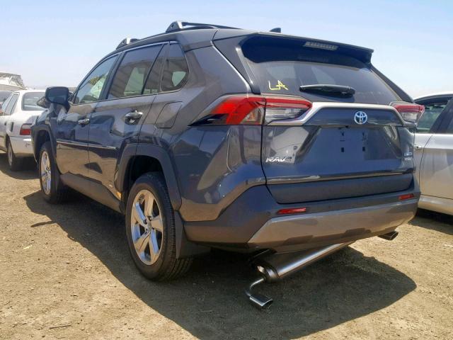 2T3DWRFV6KW016659 - 2019 TOYOTA RAV4 LIMIT GRAY photo 3