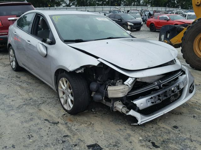 1C3CDFBHXDD147243 - 2013 DODGE DART SXT SILVER photo 1