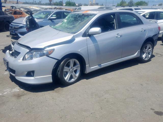 1NXBE40E19Z082593 - 2009 TOYOTA COROLLA XR 银色 照片 2