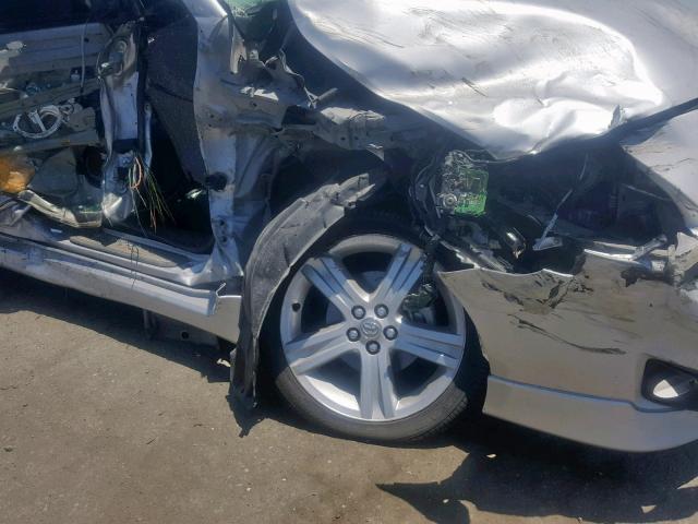 1NXBE40E19Z082593 - 2009 TOYOTA COROLLA XR 银色 照片 9