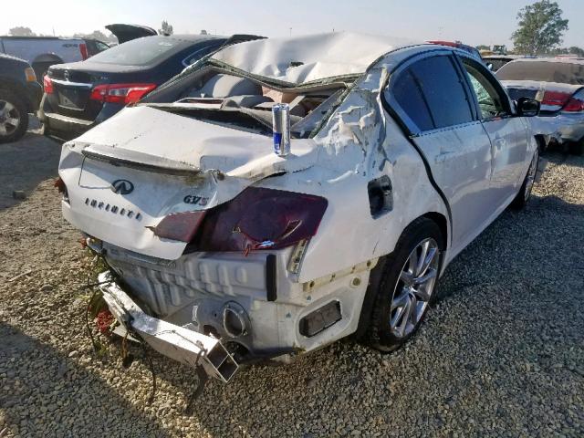 JN1CV6AP4BM301866 - 2011 INFINITI G37 BASE WHITE photo 4