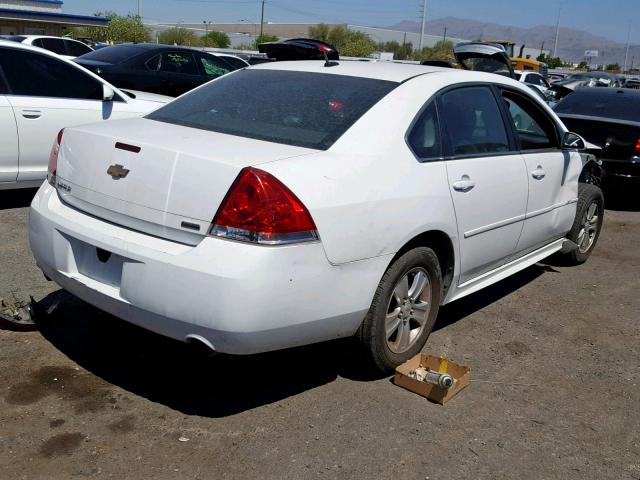 2G1WA5E34E1146364 - 2014 CHEVROLET IMPALA LIM WHITE photo 4