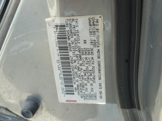 JT6GF10U6Y0046134 - 2000 LEXUS RX 300 TWO TONE photo 10