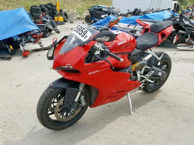 ZDM14BUW4EB018245 - 2014 DUCATI SUPERBIKE RED photo 2