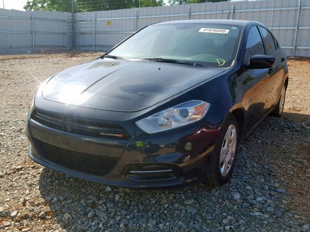 1C3CDFAA4DD325023 - 2013 DODGE DART SE BLACK photo 2