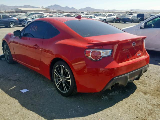 JF1ZNAA10G8703184 - 2016 TOYOTA SCION FR-S RED photo 3