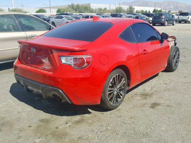 JF1ZNAA10G8703184 - 2016 TOYOTA SCION FR-S წითელი ფოტო 4