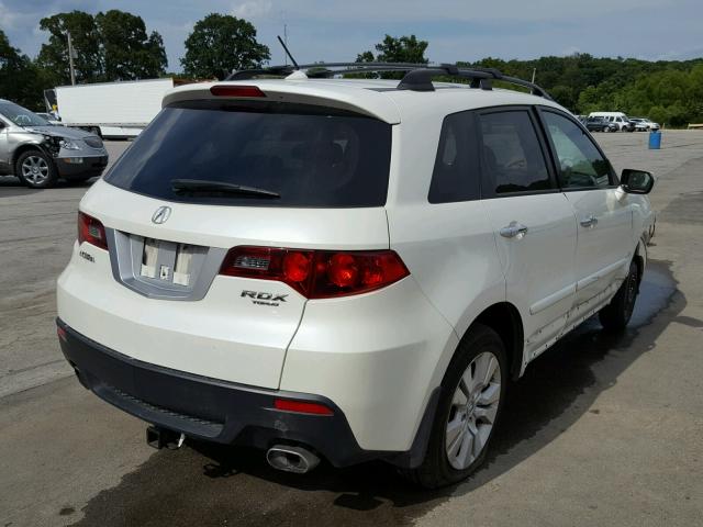 5J8TB2H25AA001067 - 2010 ACURA RDX WHITE photo 4