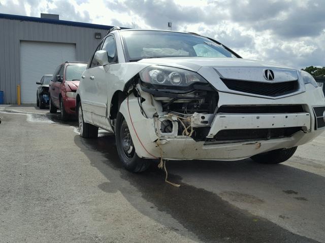 5J8TB2H25AA001067 - 2010 ACURA RDX WHITE photo 9