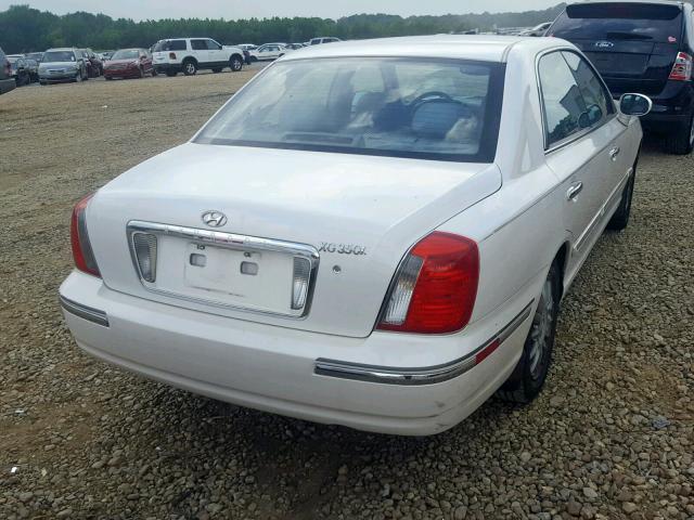 KMHFU45E04A353683 - 2004 HYUNDAI XG 350 WHITE photo 4