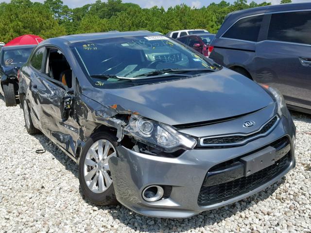 KNAFX6A88E5202315 - 2014 KIA FORTE EX GRAY photo 1