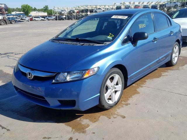 19XFA1F31AE057508 - 2010 HONDA CIVIC VP BLUE photo 2