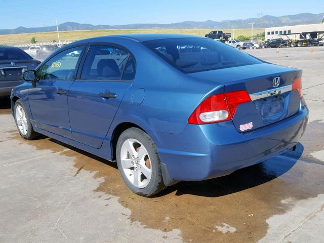 19XFA1F31AE057508 - 2010 HONDA CIVIC VP BLUE photo 3