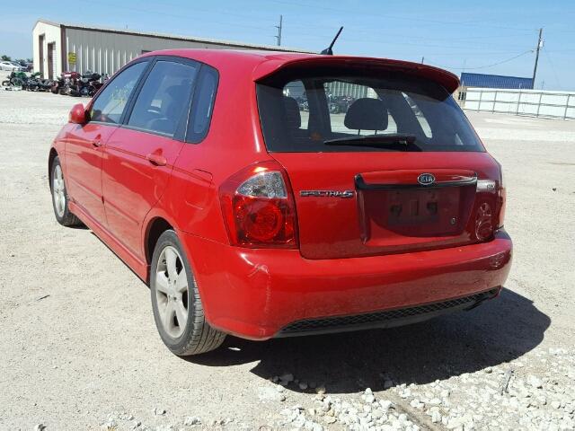 KNAFE162675005787 - 2007 KIA SPECTRA5 S RED photo 3