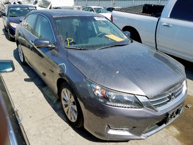 1HGCR2F86DA029077 - 2013 HONDA ACCORD EXL GRAY photo 1