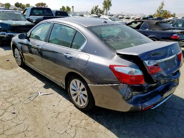 1HGCR2F86DA029077 - 2013 HONDA ACCORD EXL GRAY photo 3