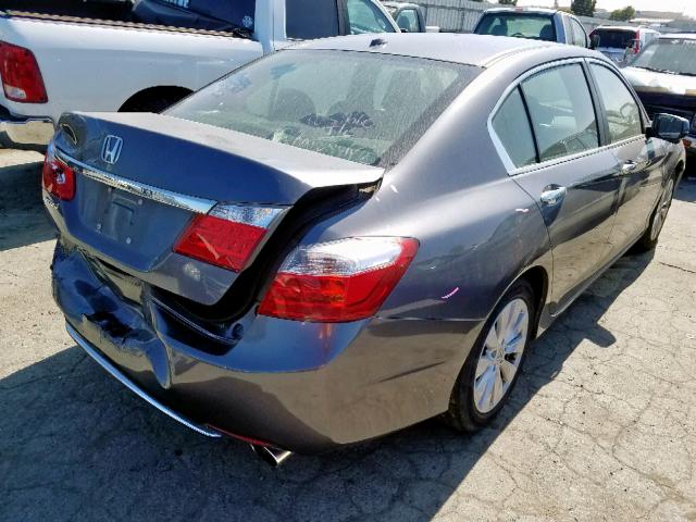 1HGCR2F86DA029077 - 2013 HONDA ACCORD EXL GRAY photo 4