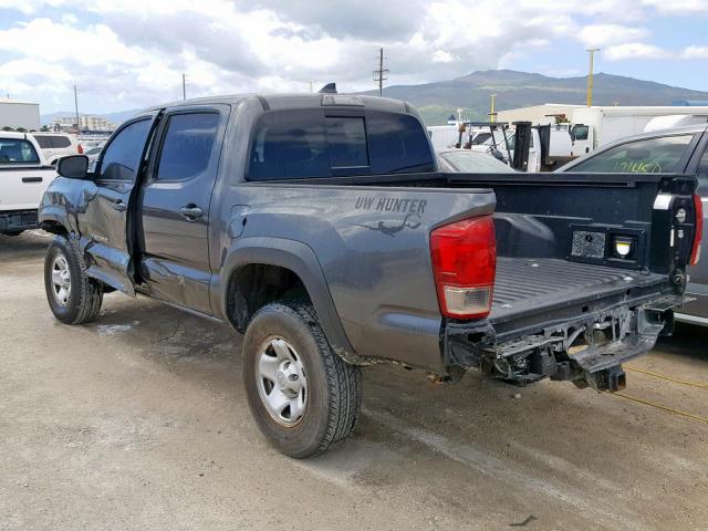 3TMCZ5AN4HM049852 - 2017 TOYOTA TACOMA DOU გრაფიტი ფოტო 3