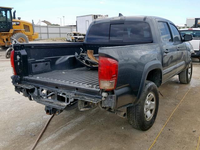 3TMCZ5AN4HM049852 - 2017 TOYOTA TACOMA DOU გრაფიტი ფოტო 4