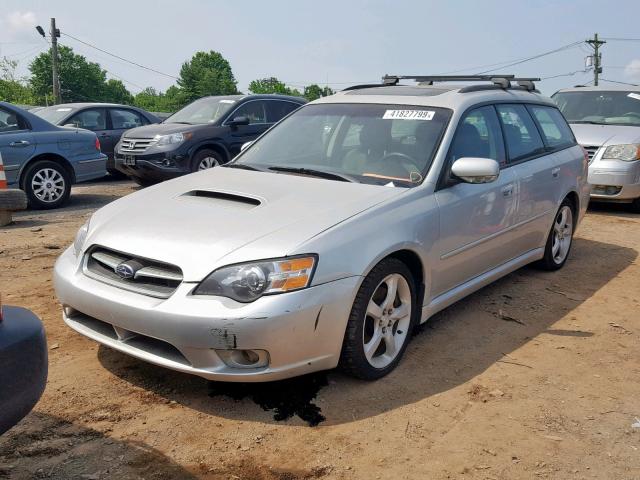 4S3BP676154321434 - 2005 SUBARU LEGACY GT SILVER photo 2