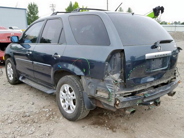 2HNYD18644H505606 - 2004 ACURA MDX TOURIN BLUE photo 3