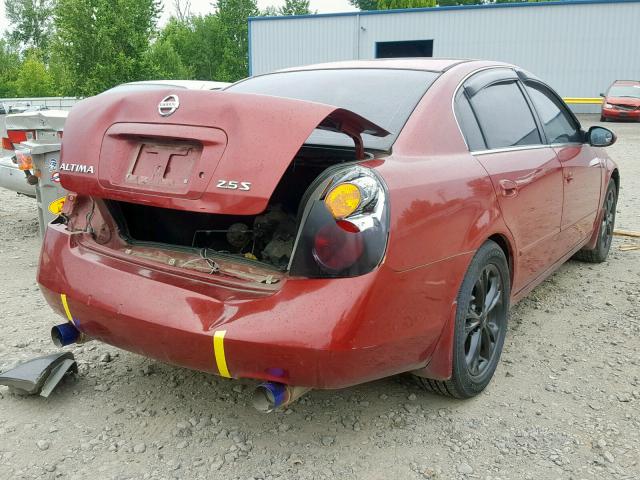 1N4AL11D94C149908 - 2004 NISSAN ALTIMA BAS MAROON photo 4