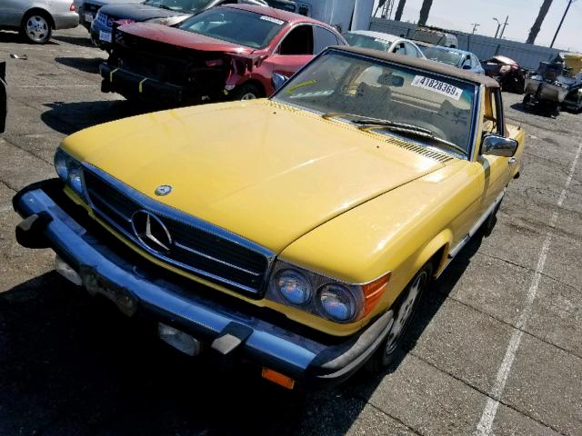 00010704412043509 - 1978 MERCEDES-BENZ SL450 YELLOW photo 2