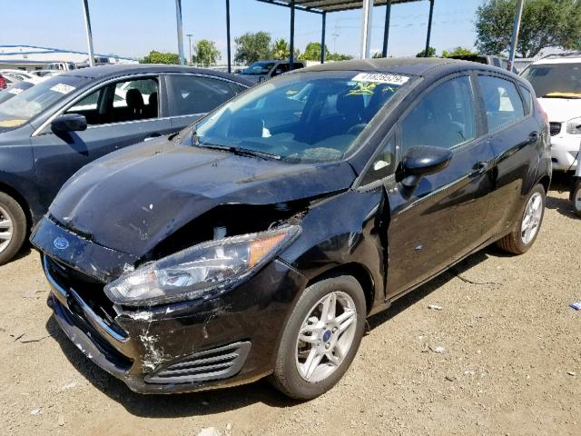 3FADP4EJ4HM113521 - 2017 FORD FIESTA SE BLACK photo 2